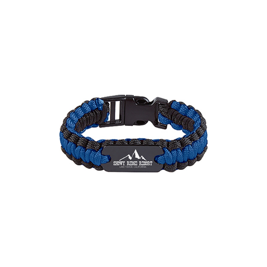 Paracord Bracelet with Metal Plate