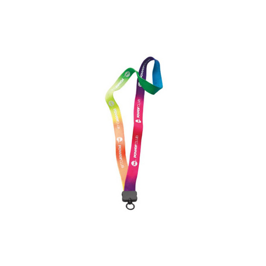 Tie Dye Multicolor Lanyard w/ O-ring