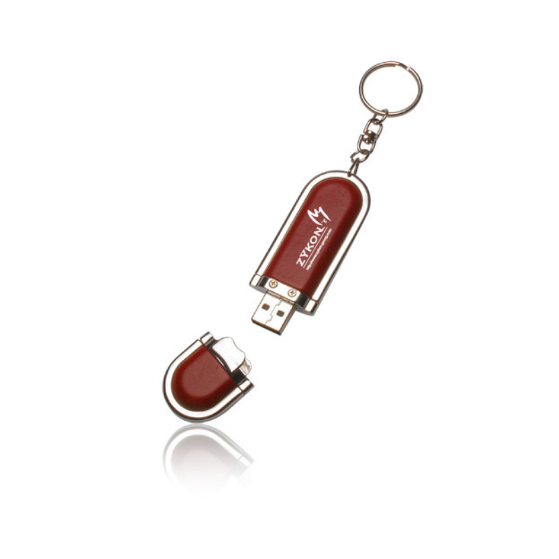 Leatherette USB Flash Drives Keychain