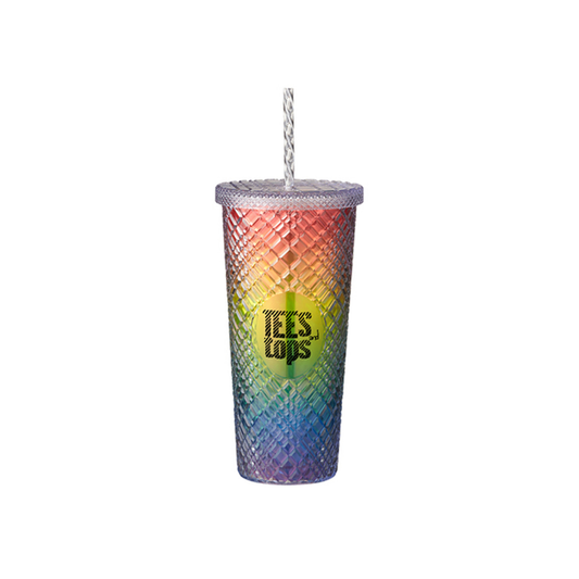 B.Free 22 oz Sparkle Straw Tumbler