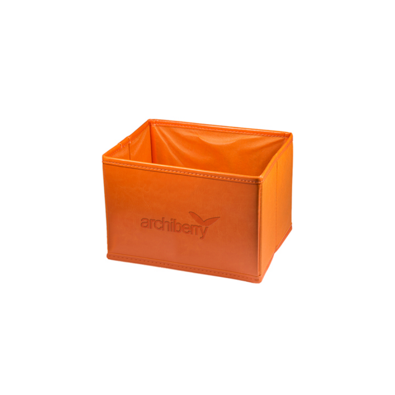 Venezia Leather Folding Bin