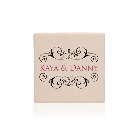 Square Personalized Ceramic Coasters