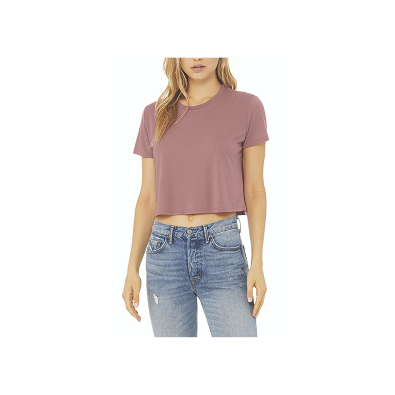 Bella Canvas Ladies Flowy Cropped T-Shirt