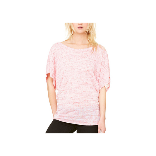 Bella Women's Flowy Draped Sleeve Dolman Tees