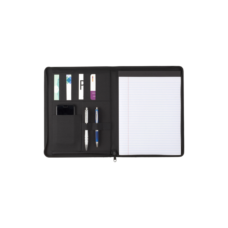 Vienna Heathered Zippered Padfolio