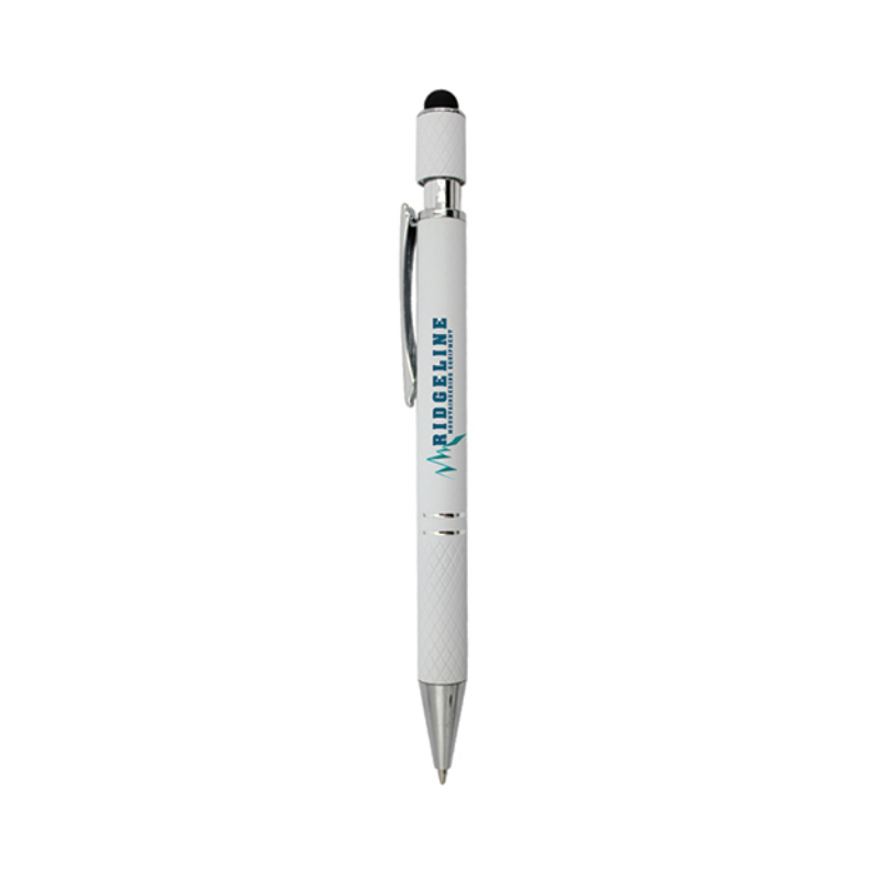 Halcyon® Executive Metal Spin Top Pen with Stylus