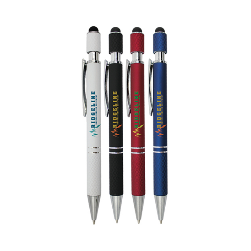 Halcyon® Executive Metal Spin Top Pen with Stylus