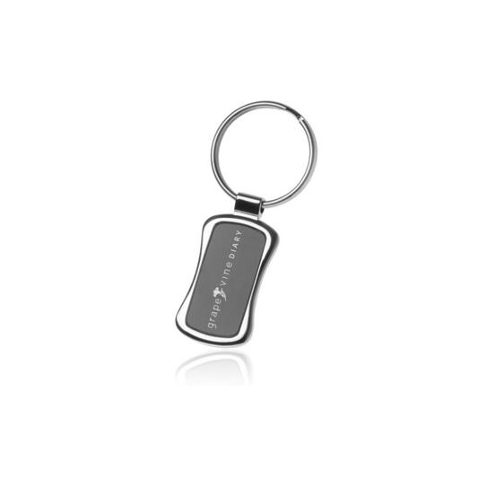 Black Chrome Metal Keychains