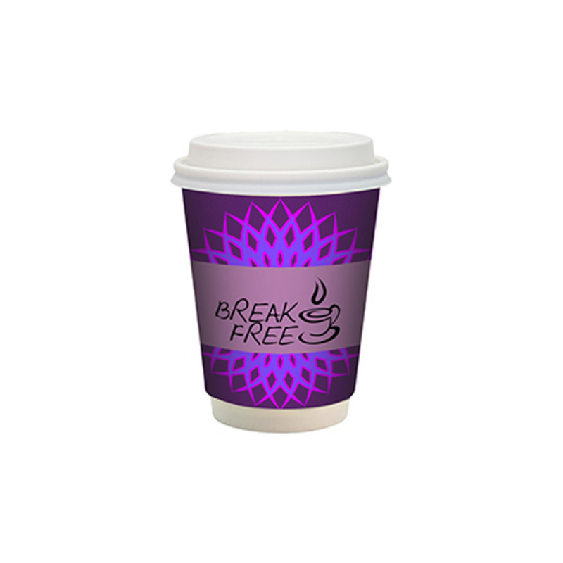 12 oz FSC Full Color Paper Cup with Lid