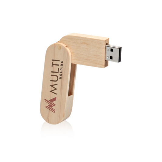 Wood Swivel Flash Drives