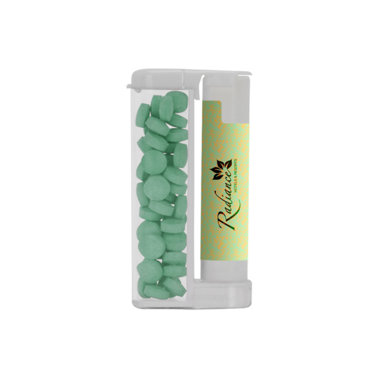 Flip-Top Duo of Sugar Free Mints and Lip Balm