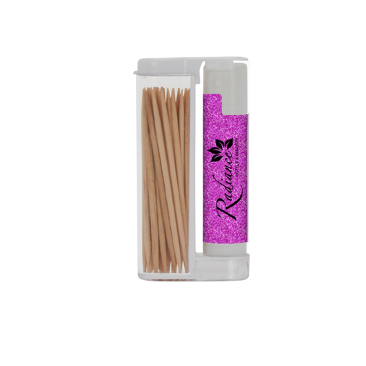 Toothpicks and SPF 15 Lip Balm in Flip-Top Duo