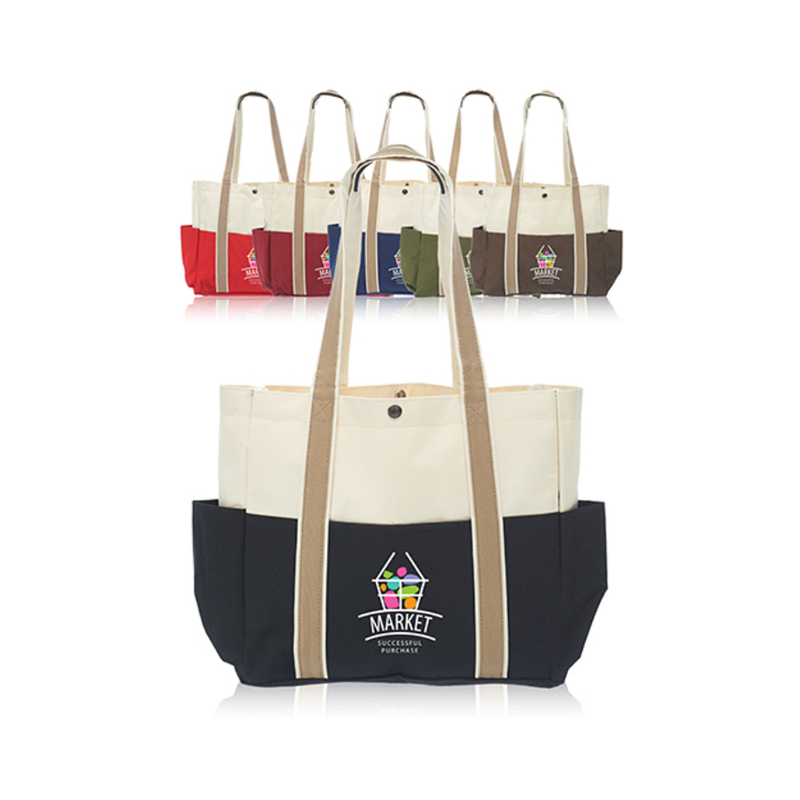 Dual Color Shoulder Tote Bags